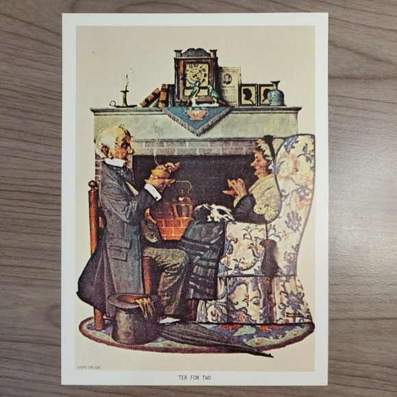 Set of 2 Norman Rockwell Lithographs 1972 Americana Storybook Vintage 5x7 Prints - Picture 3 of 4